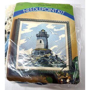 Pauline Denham Lighthouse Needlepoint Kit 4517 14" x 14" 100% Cotton Canvas & Wo